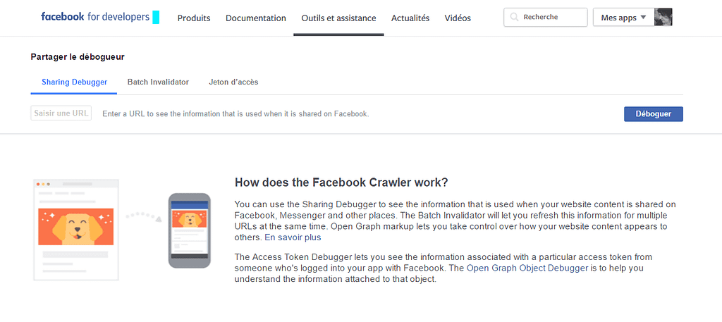 Un souci d'image sur une publication Facebook ? 1 Facebook debug